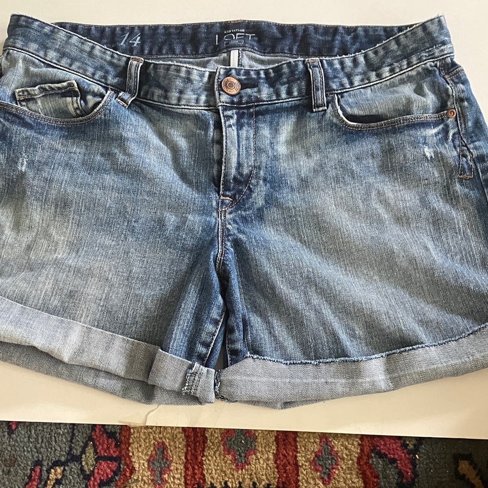 LOFT Classic Blue Jean Shorts